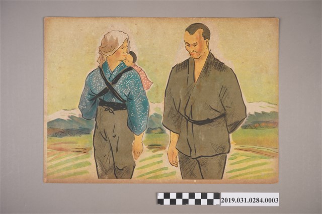 日本教育畫劇株式會社《軍神之母》紙芝居3 (共4張)