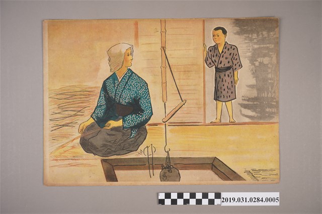 日本教育畫劇株式會社《軍神之母》紙芝居5 (共4張)