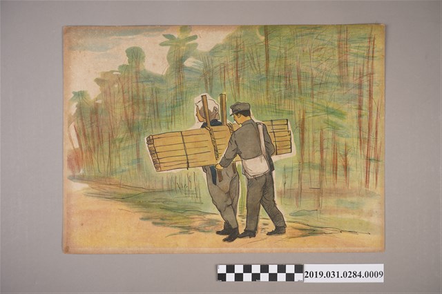 日本教育畫劇株式會社《軍神之母》紙芝居9 (共4張)