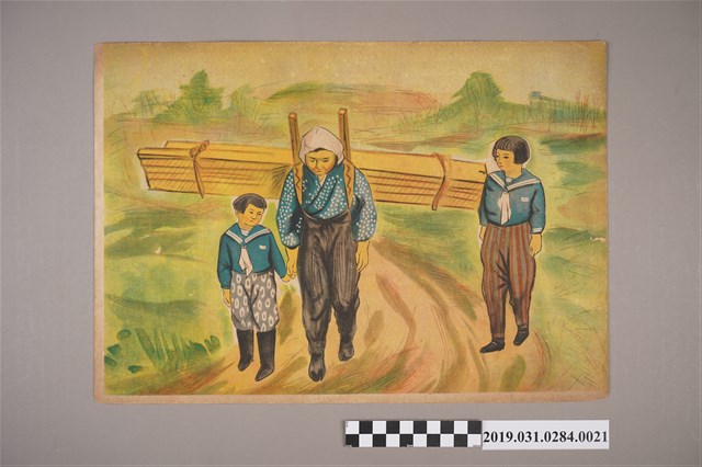 日本教育畫劇株式會社《軍神之母》紙芝居21 (共4張)