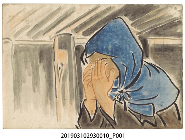 臺灣軍報道部製徵兵紙芝居《お母さん萬歲》10 (共2張)