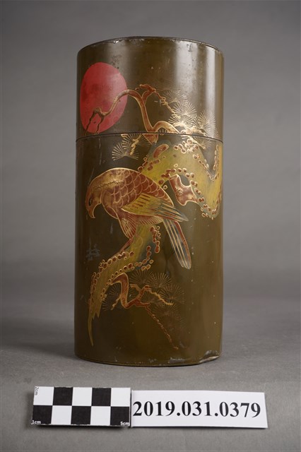 金屬圓柱鳳凰茶罐 (共4張)