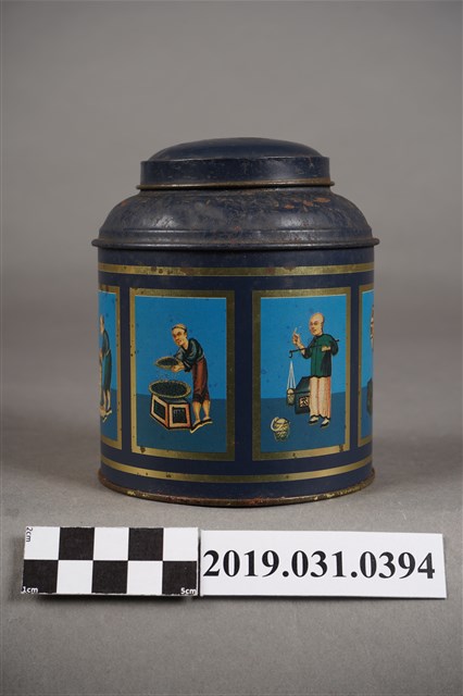 金屬製葡萄茶茶葉罐 (共4張)