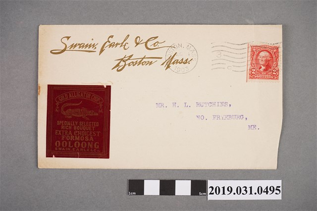 H.L.HUTCHINES 先生信封 (共2張)