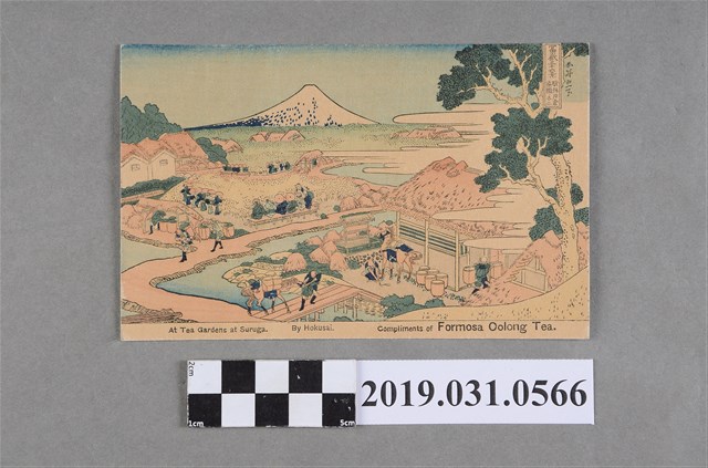 富士山景色駿州片倉茶園繪圖明信片 (共2張)