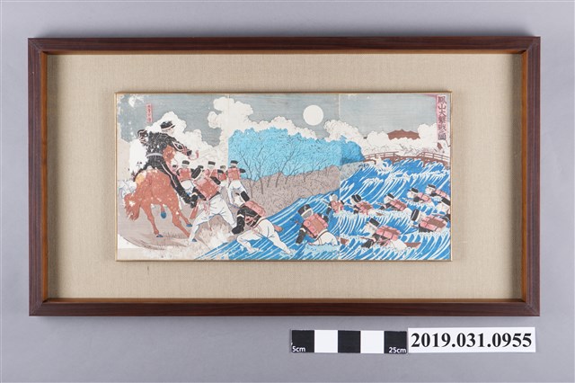 鳳山大擊戰之圖裱框畫作 (共2張)