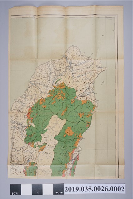 三十萬分一森林計畫事業林野區分及三角點配置圖（右上幅）  (共3張)