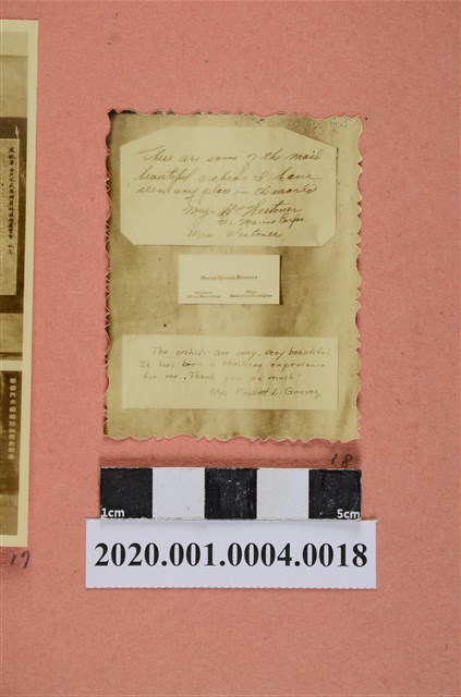 美國海軍陸戰隊少校Geroge Charles Westoner 賀蘭展英文信件 (共2張)