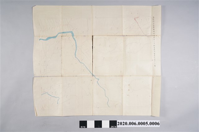 〈一千二百分一草屯庄南埔二十四葉之內地圖〉地籍圖謄本第7號 (共3張)