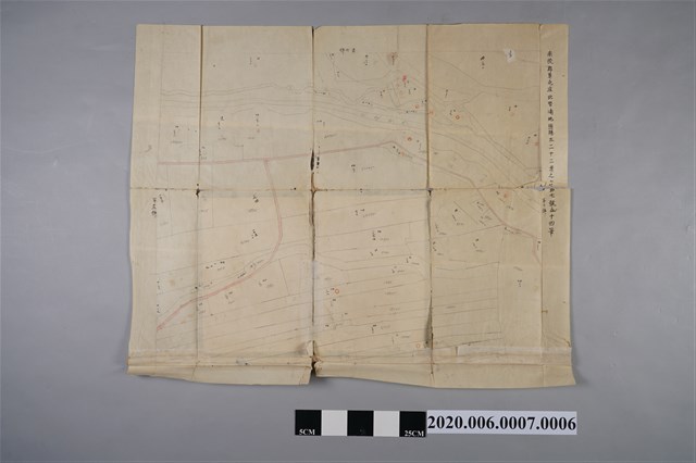 〈一千二百分之一北勢湳地圖〉謄本第7號 (共3張)