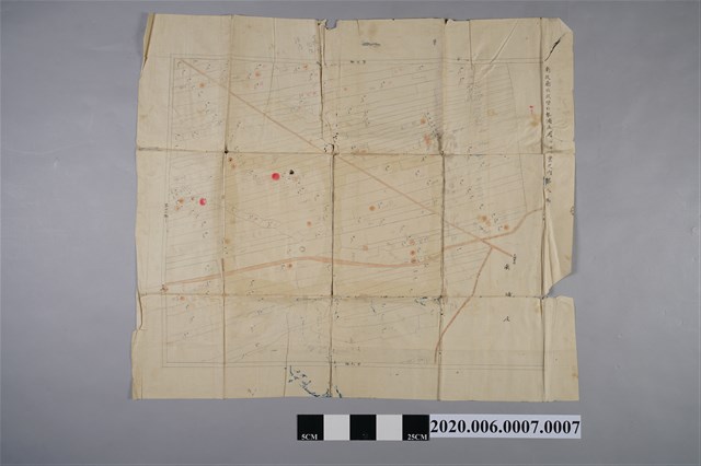 〈一千二百分之一北勢湳地圖〉謄本第8號 (共3張)