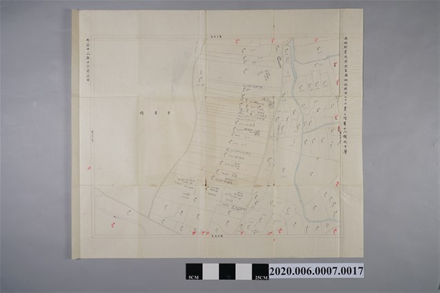 〈一千二百分之一北勢湳地圖〉謄本第18號 (共3張)