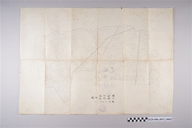 〈六千分之一新園庄地圖〉謄本-田洋仔瓦磘仔 (共4張)