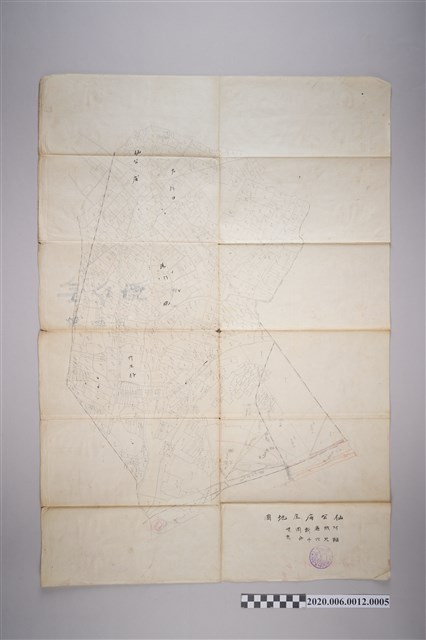 〈六千分之一新園庄地圖〉謄本-仙公廟 (共4張)