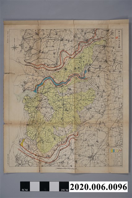 臺灣總督府內務局〈五萬分之一朴子溪治水計畫圖〉 (共3張)
