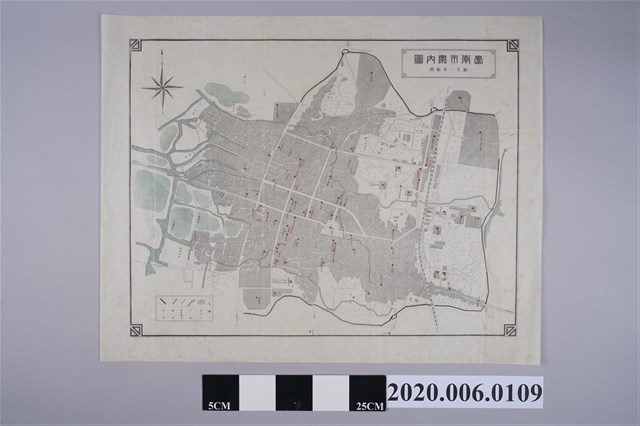 〈縮尺一分拾間臺南市案內圖〉 (共3張)