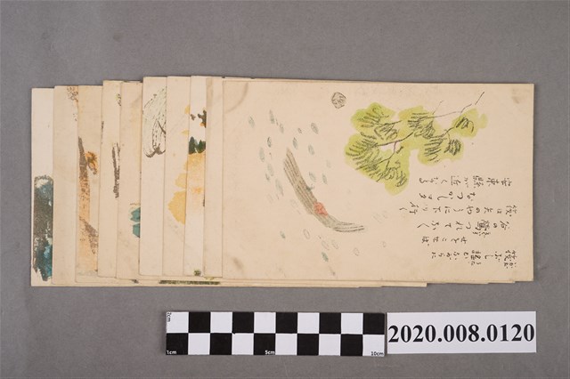 日治時期滿洲鐵道印刷彩色風景明信片 (共2張)