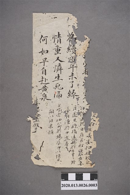 清代私塾學生童生手稿-3 (共2張)