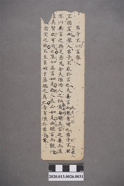 清代私塾學生童生手稿-31 (共2張)