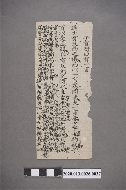 清代私塾學生童生手稿-37 (共2張)