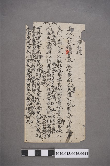 清代私塾學生童生手稿-41 (共2張)