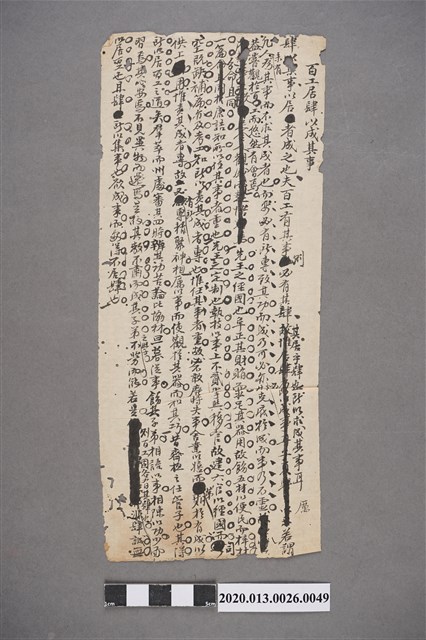 清代私塾學生童生手稿-49 (共2張)