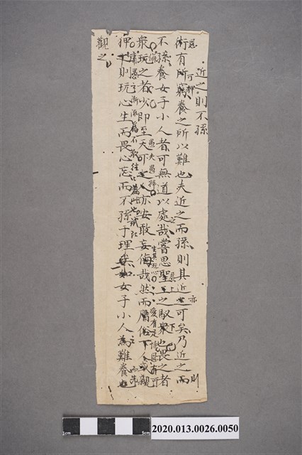 清代私塾學生童生手稿-50 (共2張)