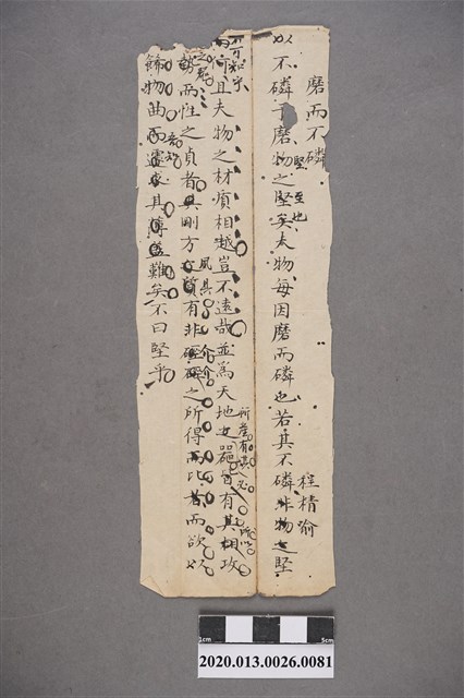 清代私塾學生童生手稿-81 (共2張)