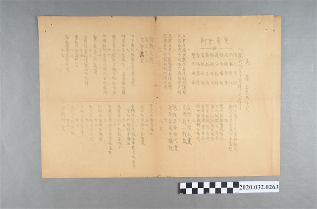 臺灣民眾黨宣傳部通達書本第38號黨員十訓 (共2張)