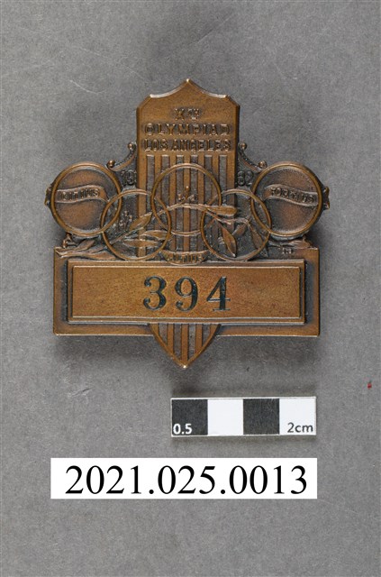 1932年洛杉磯奧運選手別針 (共3張)