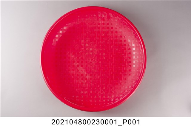 紅色塑膠盛麵盤1 (共4張)