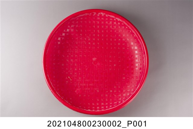 紅色塑膠盛麵盤2 (共4張)