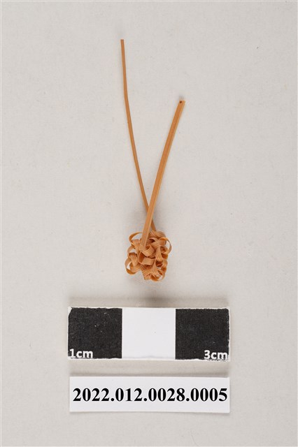 劉靜枝編製繩狀竹編半成品5 (共4張)