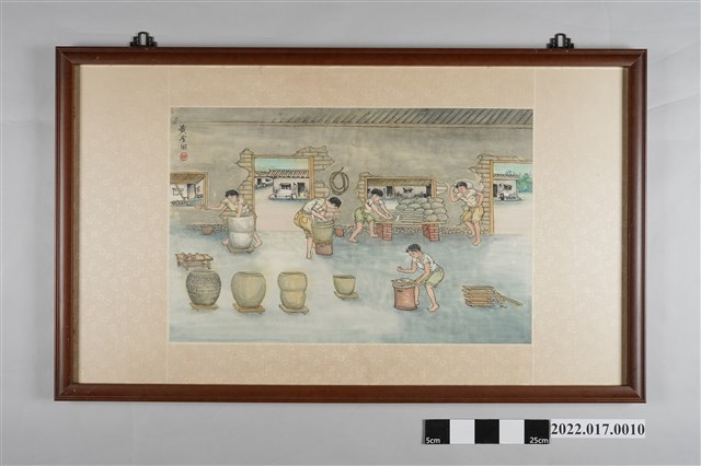 黃金田繪《製甕》 (共3張)