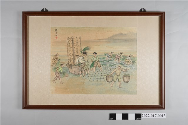 黃金田繪《收稻》 (共3張)