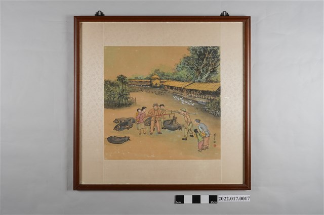 黃金田繪《豬隻交易》 (共3張)