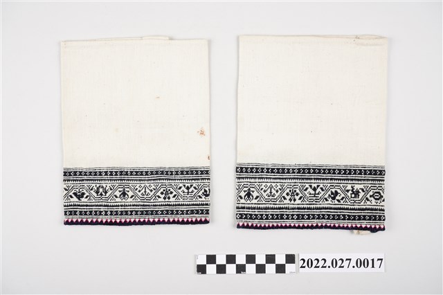 西拉雅族白底幾何圖形套褲 (共2張)