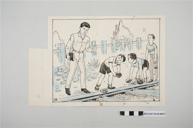 《總統指示生活規範圖解》插圖原稿編號26 (共2張)