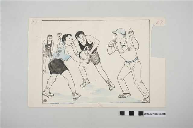 《總統指示生活規範圖解》插圖原稿編號27 (共2張)