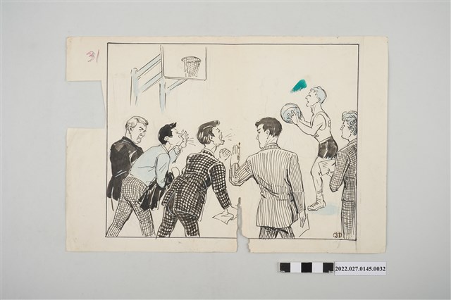 《總統指示生活規範圖解》插圖原稿編號31 (共2張)