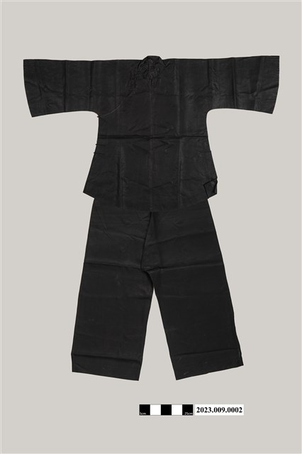 黑布素面大襟衫衣褲組 (共2張)