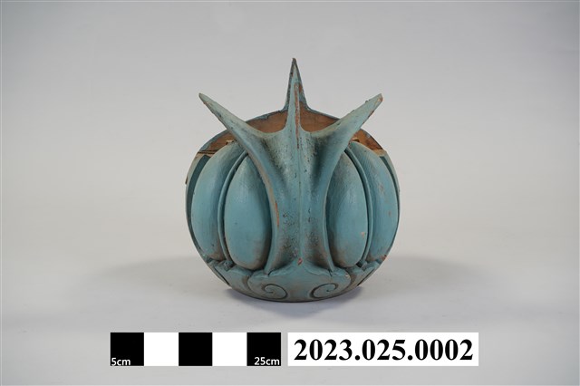 日治至戰後張漱玉自家建築使用之木製藍色瓜筒 (共9張)