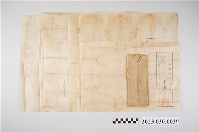 昭和年間員林郡徐石慶相關信封及地圖 (共2張)