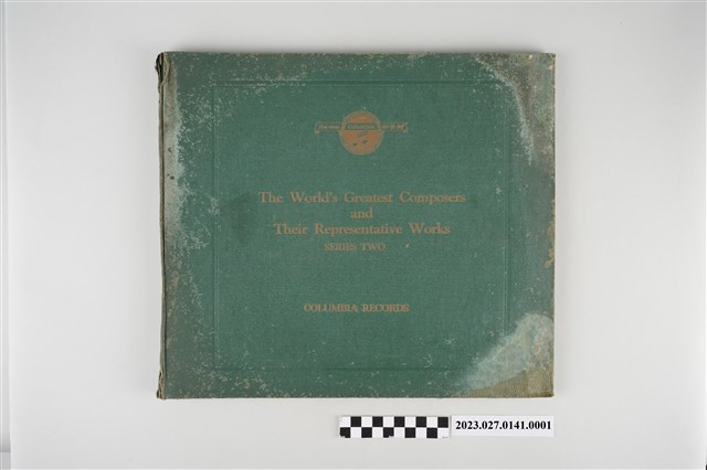 古倫美亞《世界著名音樂家代表作品集：十二樂聖及其代表曲》（二）蟲膠套裝唱片封套冊 (共5張)