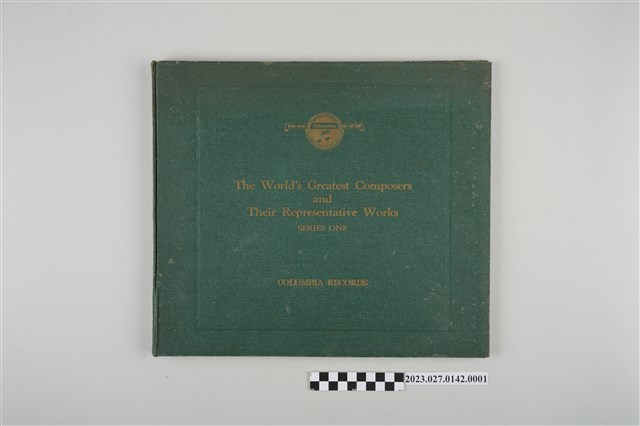 古倫美亞《世界著名音樂家代表作品集：十二樂聖及其代表曲》（一）蟲膠套裝唱片封套冊 (共5張)