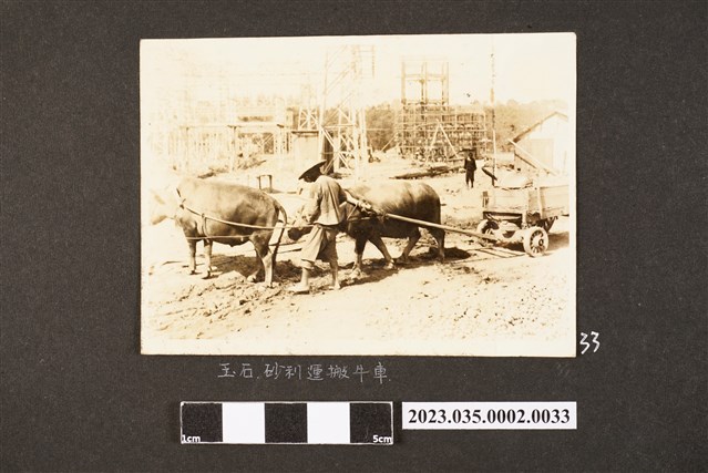 牛車搬運玉石及砂粒 (共1張)