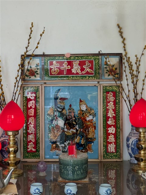 臺南新營關聖帝君玻璃畫 (共2張)