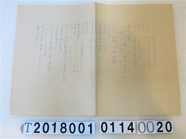 國語講習所講師講習會《講習員所屬講習所要覽》昭和十一年八月 (共1張)