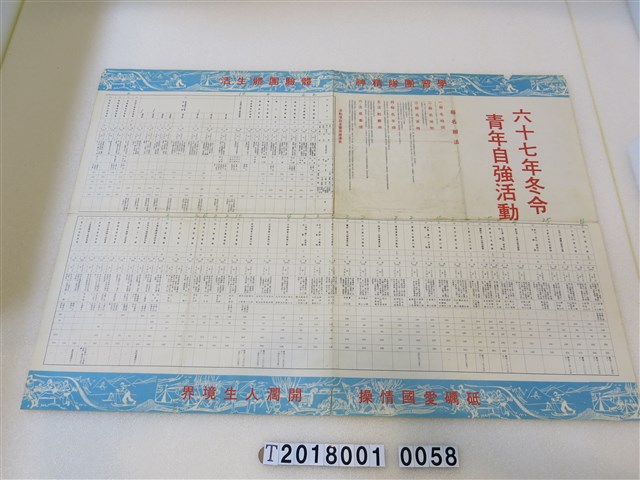 民國六十七年冬令青年自強活動海報 (共1張)
