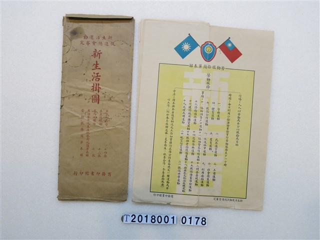 商務印書館印行《新生活掛圖》一套 (共2張)
